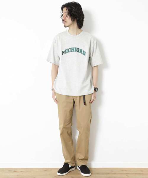 URBAN RESEARCH Sonny Label（アーバンリサーチサニーレーベル）の「カレッジロゴ刺繍Tシャツ（Tシャツ/カットソー・メンズ・グレー/その他1/チャコールグレー・MEDIUM/LARGE）」の14枚目の写真