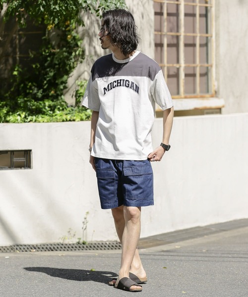 URBAN RESEARCH Sonny Label（アーバンリサーチサニーレーベル）の「カレッジロゴ刺繍Tシャツ（Tシャツ/カットソー・メンズ・グレー/その他1/チャコールグレー・MEDIUM/LARGE）」の12枚目の写真