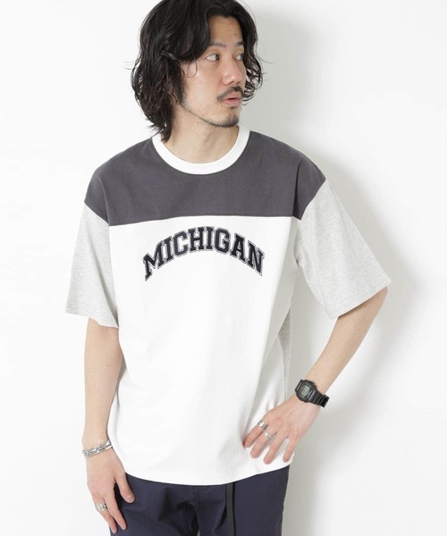 URBAN RESEARCH Sonny Label（アーバンリサーチサニーレーベル）の「カレッジロゴ刺繍Tシャツ（Tシャツ/カットソー・メンズ・グレー/その他1/チャコールグレー・MEDIUM/LARGE）」の13枚目の写真