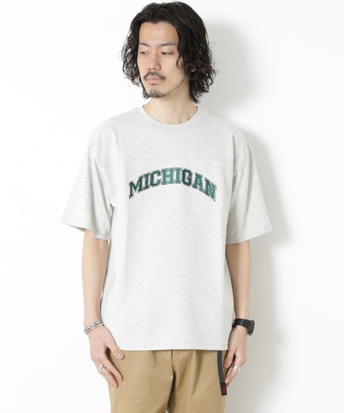 URBAN RESEARCH Sonny Label（アーバンリサーチサニーレーベル）の「カレッジロゴ刺繍Tシャツ（Tシャツ/カットソー・メンズ・グレー/その他1/チャコールグレー・MEDIUM/LARGE）」の17枚目の写真