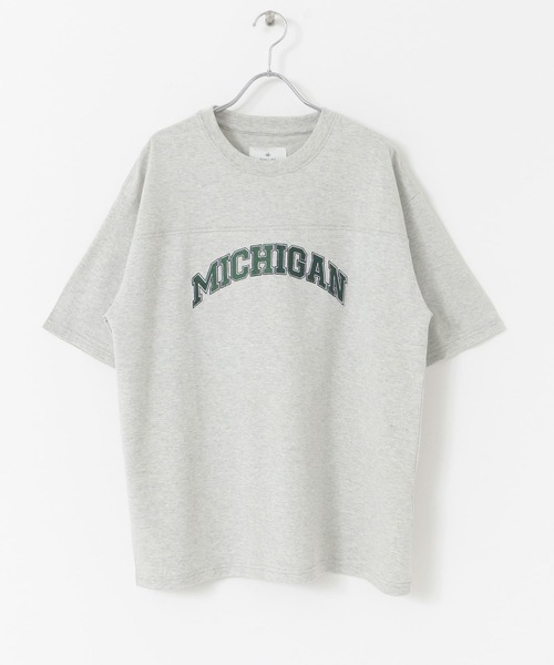 URBAN RESEARCH Sonny Label（アーバンリサーチサニーレーベル）の「カレッジロゴ刺繍Tシャツ（Tシャツ/カットソー・メンズ・グレー/その他1/チャコールグレー・MEDIUM/LARGE）」の7枚目の写真