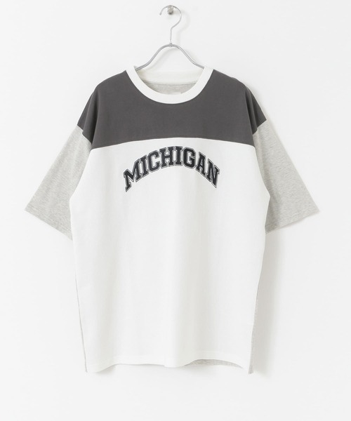 URBAN RESEARCH Sonny Label（アーバンリサーチサニーレーベル）の「カレッジロゴ刺繍Tシャツ（Tシャツ/カットソー・メンズ・グレー/その他1/チャコールグレー・MEDIUM/LARGE）」の19枚目の写真