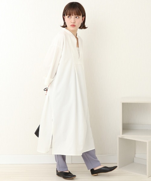 libelle more(リベル モア)の「TRリネンタッチ カフタンワンピース(ワンピース・レディース・ホワイト/ブルー/ブラック・FREE)」の16枚目の写真
