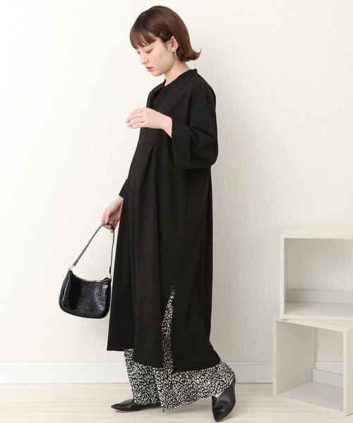 libelle more(リベル モア)の「TRリネンタッチ カフタンワンピース(ワンピース・レディース・ホワイト/ブルー/ブラック・FREE)」の12枚目の写真