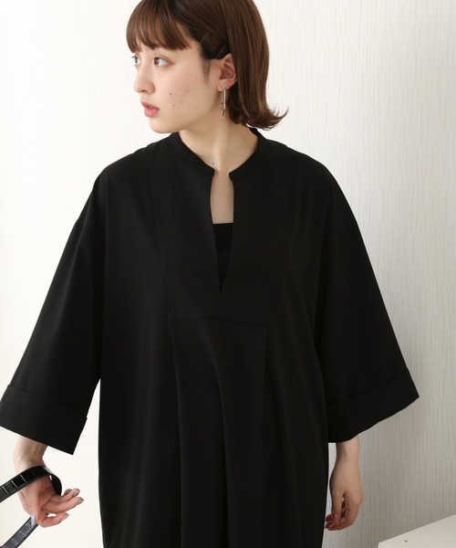 libelle more(リベル モア)の「TRリネンタッチ カフタンワンピース(ワンピース・レディース・ホワイト/ブルー/ブラック・FREE)」の17枚目の写真