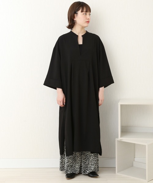 libelle more(リベル モア)の「TRリネンタッチ カフタンワンピース(ワンピース・レディース・ホワイト/ブルー/ブラック・FREE)」の22枚目の写真