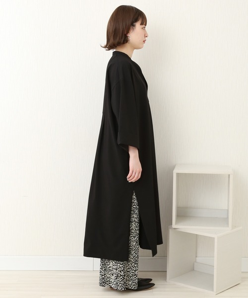 libelle more(リベル モア)の「TRリネンタッチ カフタンワンピース(ワンピース・レディース・ホワイト/ブルー/ブラック・FREE)」の8枚目の写真