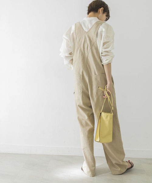 HTS コットンリネン　オーバーオール Work of Art Kendai カバーオール Kendai COTTON LINEN TWILL