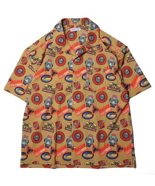 FREAK'S STORE（フリークスストア）の「WEB限定 総柄S/Sオープンカラーシャツ（シャツ/ブラウス・メンズ・ブラウン/グレー/オリーブ/ブルー・MEDIUM/LARGE/X-LARGE）」の7枚目の写真