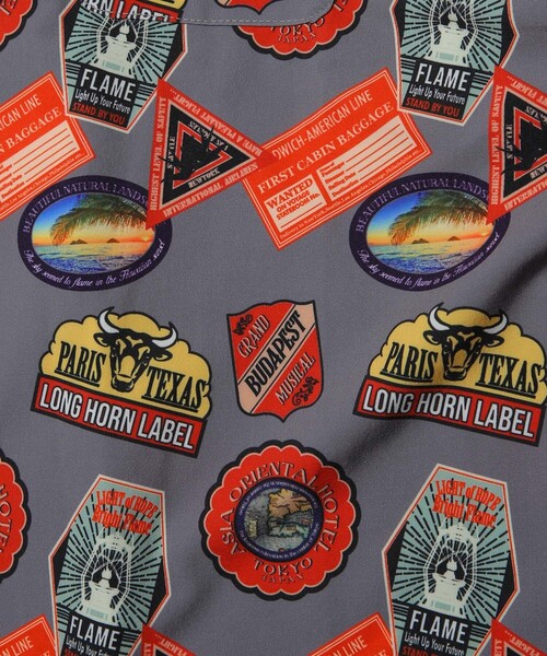 FREAK'S STORE（フリークスストア）の「WEB限定 総柄S/Sオープンカラーシャツ（シャツ/ブラウス・メンズ・ブラウン/グレー/オリーブ/ブルー・MEDIUM/LARGE/X-LARGE）」の19枚目の写真