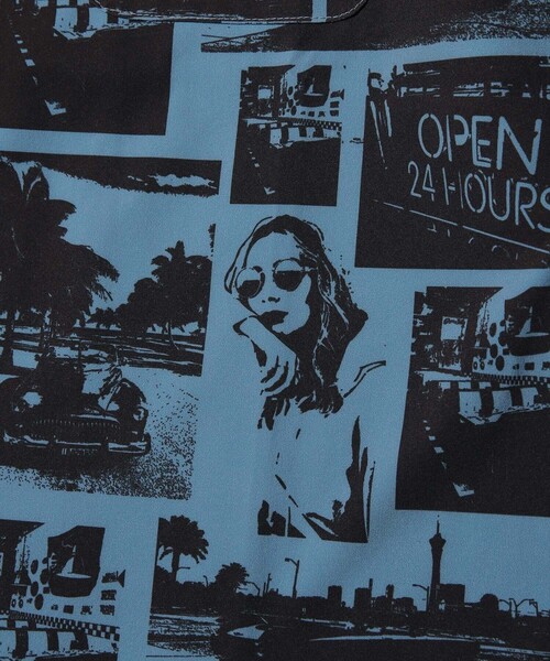 FREAK'S STORE（フリークスストア）の「WEB限定 総柄S/Sオープンカラーシャツ（シャツ/ブラウス・メンズ・ブラウン/グレー/オリーブ/ブルー・MEDIUM/LARGE/X-LARGE）」の13枚目の写真