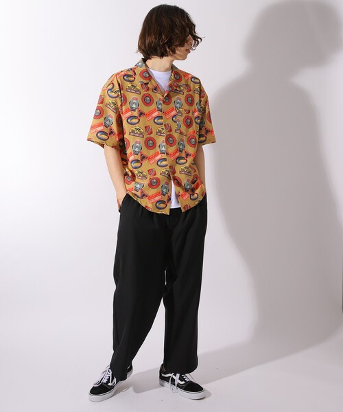 FREAK'S STORE（フリークスストア）の「WEB限定 総柄S/Sオープンカラーシャツ（シャツ/ブラウス・メンズ・ブラウン/グレー/オリーブ/ブルー・MEDIUM/LARGE/X-LARGE）」の16枚目の写真