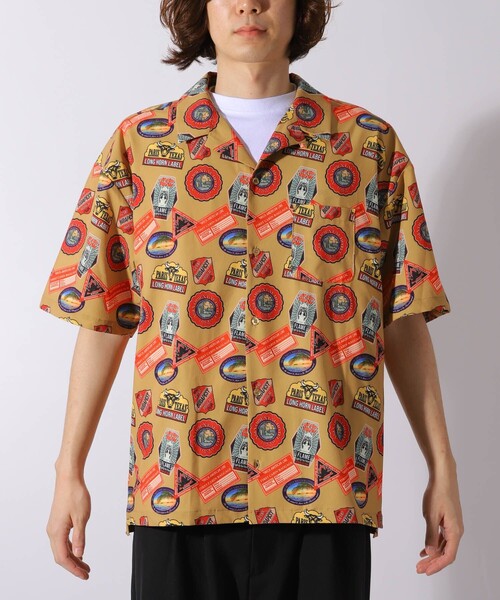 FREAK'S STORE（フリークスストア）の「WEB限定 総柄S/Sオープンカラーシャツ（シャツ/ブラウス・メンズ・ブラウン/グレー/オリーブ/ブルー・MEDIUM/LARGE/X-LARGE）」の20枚目の写真