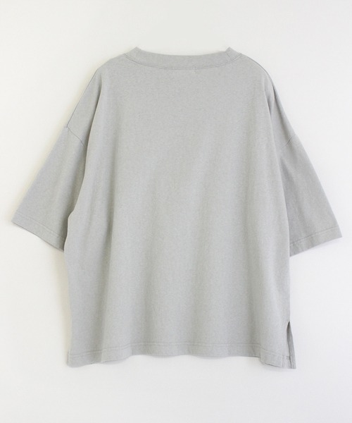 RNA-N（アールエヌエーエヌ）の「M1638 21/-リサイクルフラワーTシャツ（Tシャツ/カットソー・レディース・ベージュ/グレー/オフホワイト・MEDIUM）」の6枚目の写真