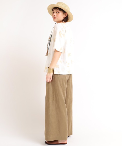 RNA-N（アールエヌエーエヌ）の「M1638 21/-リサイクルフラワーTシャツ（Tシャツ/カットソー・レディース・ベージュ/グレー/オフホワイト・MEDIUM）」の13枚目の写真