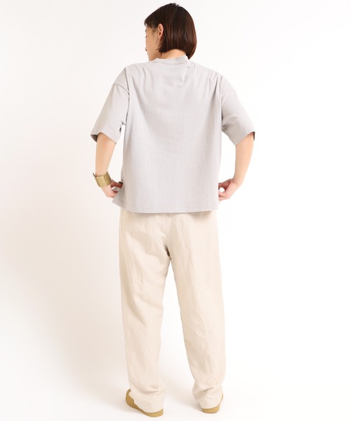 RNA-N（アールエヌエーエヌ）の「M1638 21/-リサイクルフラワーTシャツ（Tシャツ/カットソー・レディース・ベージュ/グレー/オフホワイト・MEDIUM）」の5枚目の写真