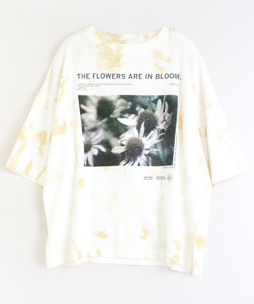 RNA-N（アールエヌエーエヌ）の「M1638 21/-リサイクルフラワーTシャツ（Tシャツ/カットソー・レディース・ベージュ/グレー/オフホワイト・MEDIUM）」の17枚目の写真