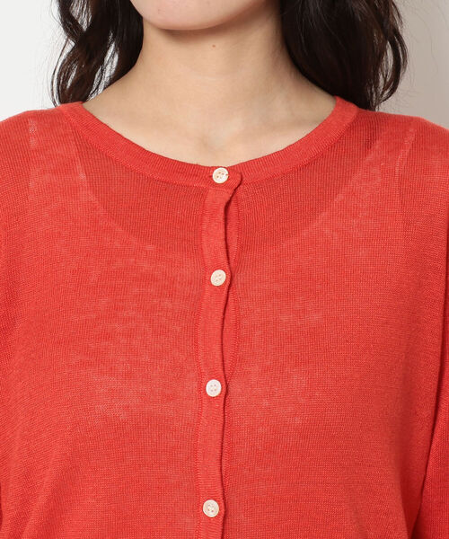 MANASTASH（マナスタッシュ）の「MANASTASH/マナスタッシュ　リネン　UVカットカーディガン（カーディガン/ボレロ・レディース・ブラック/ブラウン/グレー/レッド/イエロー・FREE）」の13枚目の写真