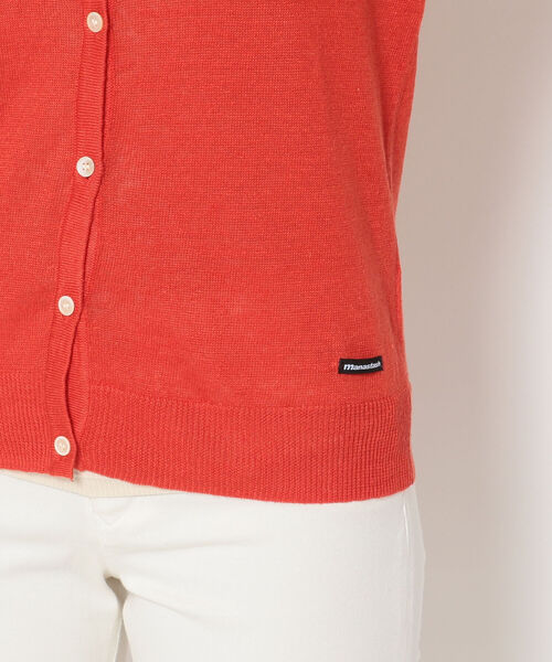 MANASTASH（マナスタッシュ）の「MANASTASH/マナスタッシュ　リネン　UVカットカーディガン（カーディガン/ボレロ・レディース・ブラック/ブラウン/グレー/レッド/イエロー・FREE）」の11枚目の写真