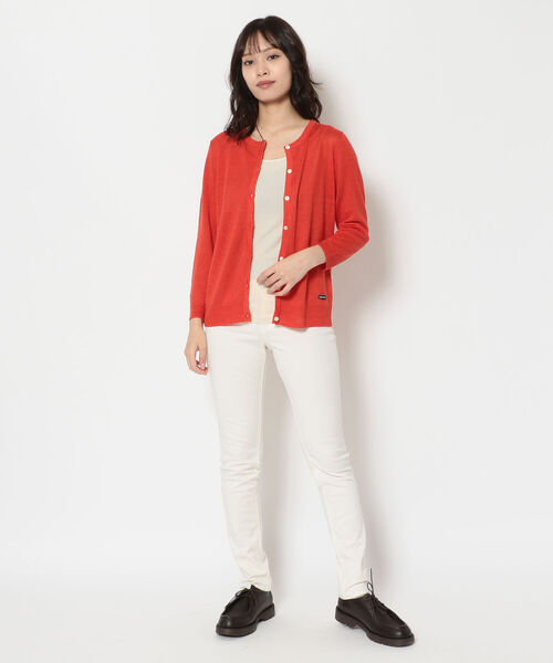 MANASTASH（マナスタッシュ）の「MANASTASH/マナスタッシュ　リネン　UVカットカーディガン（カーディガン/ボレロ・レディース・ブラック/ブラウン/グレー/レッド/イエロー・FREE）」の8枚目の写真