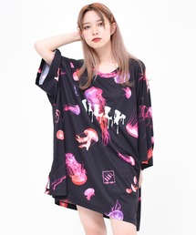 TRAVAS TOKYO（トラバス トウキョウ）の「『TRAVAS TOKYO/トラバス トーキョー』Jerry fish BIG Tee/クラゲ総柄プリント ハーフスリーブカットソー（Tシャツ/カットソー・メンズ）」