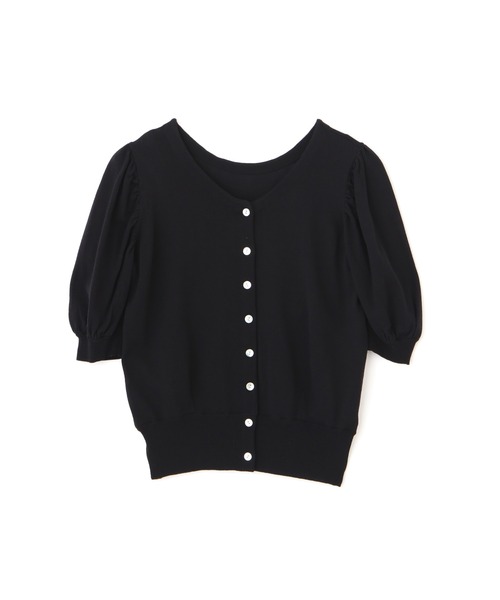 FREE'S MART（フリーズマート）の「◆前後2Way半袖パフスリーブカーデイガン（ニット/セーター・レディース・ブラック/ベージュ/レッド・FREE）」の10枚目の写真