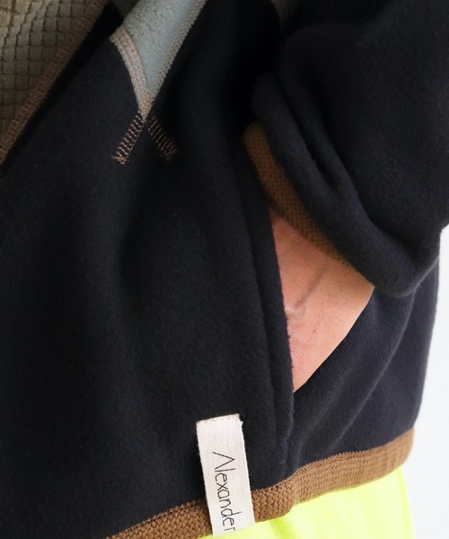 AlexanderLeeChang（アレキサンダーリーチャン）の「ARGYLE FLEECE CARDIGAN 21（カーディガン/ボレロ・メンズ・ブラック/サンドベージュ・2/3）」の14枚目の写真