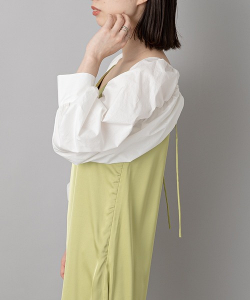 CIAOPANIC(チャオパニック)の「【SCENE by ciaopanic/シーン バイ チャオパニック】ギャザースリーブ/つけ袖/WEB・一部店舗限定(その他トップス・レディース・オフホワイト/ブルー・FREE)」の8枚目の写真