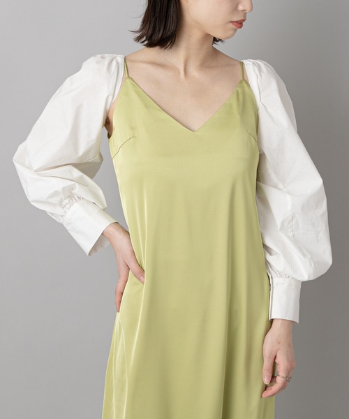 CIAOPANIC(チャオパニック)の「【SCENE by ciaopanic/シーン バイ チャオパニック】ギャザースリーブ/つけ袖/WEB・一部店舗限定(その他トップス・レディース・オフホワイト/ブルー・FREE)」の3枚目の写真