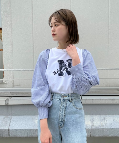 CIAOPANIC(チャオパニック)の「【SCENE by ciaopanic/シーン バイ チャオパニック】ギャザースリーブ/つけ袖/WEB・一部店舗限定(その他トップス・レディース・オフホワイト/ブルー・FREE)」の20枚目の写真