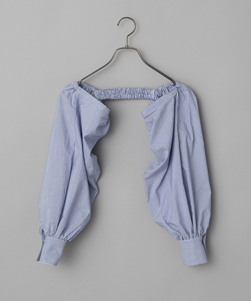 CIAOPANIC(チャオパニック)の「【SCENE by ciaopanic/シーン バイ チャオパニック】ギャザースリーブ/つけ袖/WEB・一部店舗限定(その他トップス・レディース・オフホワイト/ブルー・FREE)」の15枚目の写真