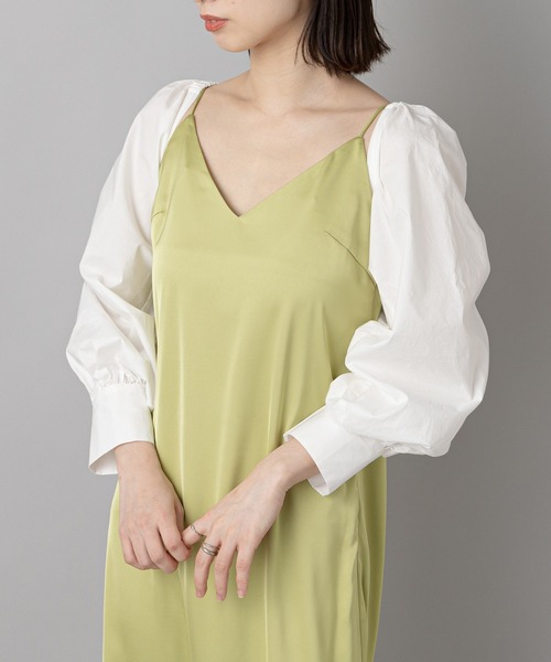 CIAOPANIC(チャオパニック)の「【SCENE by ciaopanic/シーン バイ チャオパニック】ギャザースリーブ/つけ袖/WEB・一部店舗限定(その他トップス・レディース・オフホワイト/ブルー・FREE)」の14枚目の写真