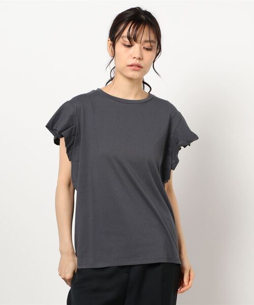 malla（マーラ）の「malla マーラ タックスリーブT（Tシャツ/カットソー・レディース・チャコールグレー/カーキ/ライトベージュ・FREE）」の20枚目の写真