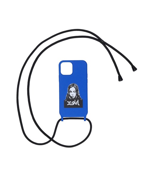 X-girl（エックスガール）の「FACE SLING MOBILE CASE FOR iPhone 12/12 Pro（スマホケース/カバー・レディース・レッド/イエロー/ブルー/マルチ・ONE SIZE）」の10枚目の写真