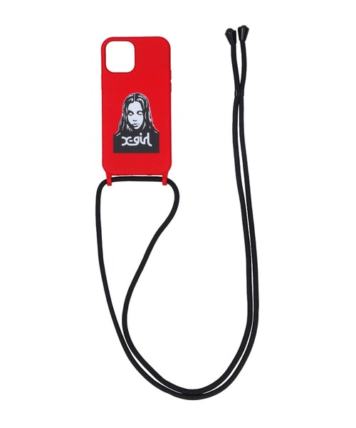 X-girl（エックスガール）の「FACE SLING MOBILE CASE FOR iPhone 12/12 Pro（スマホケース/カバー・レディース・レッド/イエロー/ブルー/マルチ・ONE SIZE）」の6枚目の写真