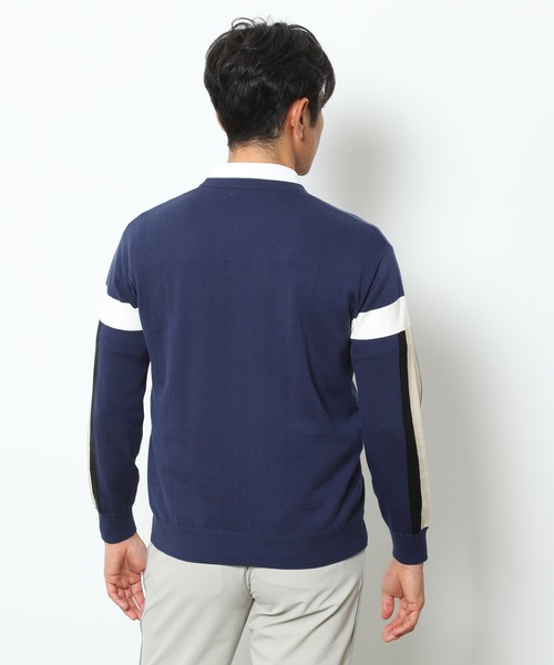 セール ニット セーター トップス フラミンゴ柄長袖プルオーバー ニット セーター Jun Rope ジュンアンドロペ のファッション