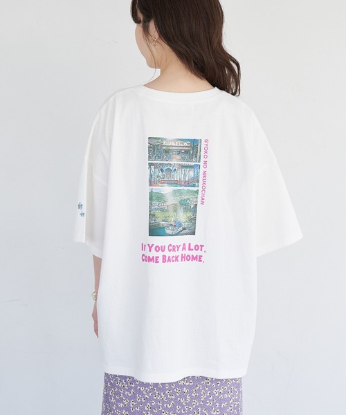 ROPE' PICNIC(ロペピクニック)の「【漁港の肉子ちゃん×ROPE'PICNIC】コラボTシャツ(Tシャツ/カットソー・レディース・ホワイト/ホワイト系その他/ホワイト系その他2・38)」の10枚目の写真