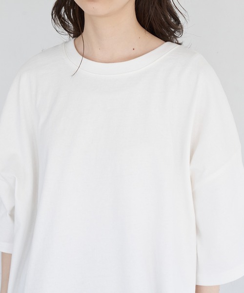 ROPE' PICNIC(ロペピクニック)の「【漁港の肉子ちゃん×ROPE'PICNIC】コラボTシャツ(Tシャツ/カットソー・レディース・ホワイト/ホワイト系その他/ホワイト系その他2・38)」の4枚目の写真