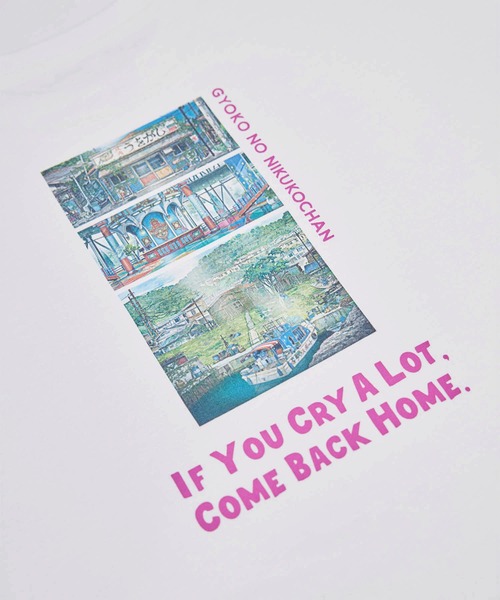ROPE' PICNIC(ロペピクニック)の「【漁港の肉子ちゃん×ROPE'PICNIC】コラボTシャツ(Tシャツ/カットソー・レディース・ホワイト/ホワイト系その他/ホワイト系その他2・38)」の7枚目の写真