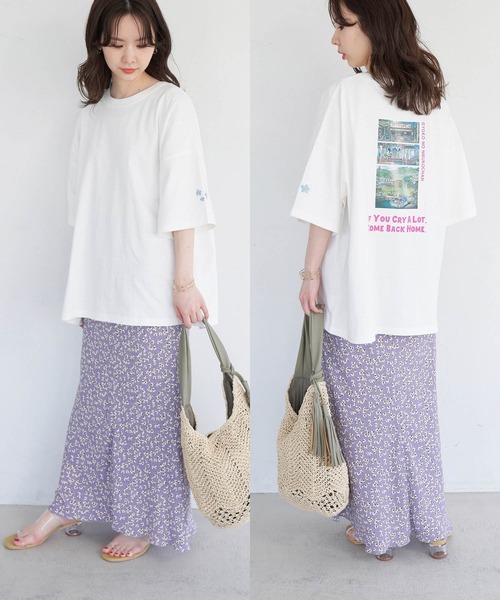 ROPE' PICNIC(ロペピクニック)の「【漁港の肉子ちゃん×ROPE'PICNIC】コラボTシャツ(Tシャツ/カットソー・レディース・ホワイト/ホワイト系その他/ホワイト系その他2・38)」の13枚目の写真