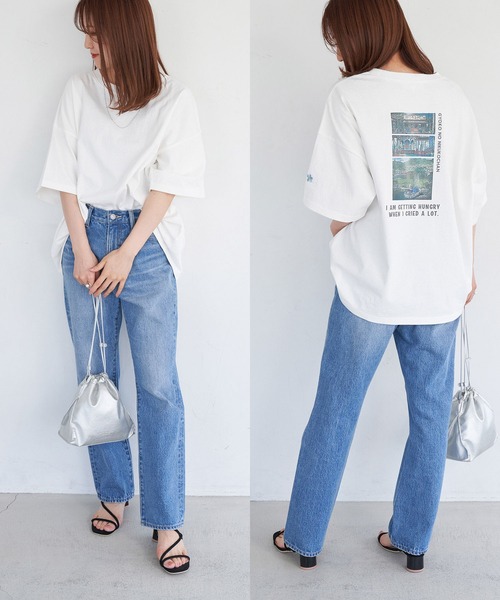ROPE' PICNIC(ロペピクニック)の「【漁港の肉子ちゃん×ROPE'PICNIC】コラボTシャツ(Tシャツ/カットソー・レディース・ホワイト/ホワイト系その他/ホワイト系その他2・38)」の17枚目の写真