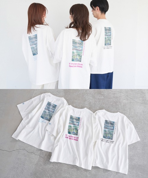 ROPE' PICNIC(ロペピクニック)の「【漁港の肉子ちゃん×ROPE'PICNIC】コラボTシャツ(Tシャツ/カットソー・レディース・ホワイト/ホワイト系その他/ホワイト系その他2・38)」の9枚目の写真