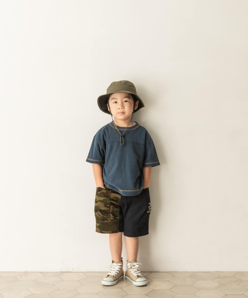 URBAN RESEARCH DOORS（アーバンリサーチドアーズ）の「パイルカラーステッチTシャツ(KIDS)（Tシャツ/カットソー・キッズ・ネイビー/カーキ・90/105/120/135/150）」の9枚目の写真