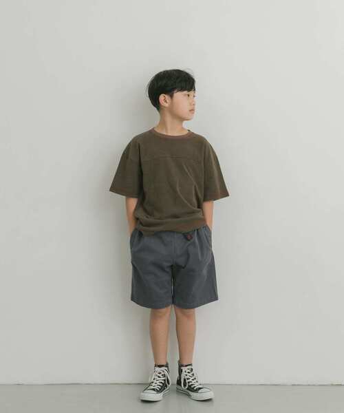 URBAN RESEARCH DOORS（アーバンリサーチドアーズ）の「パイルカラーステッチTシャツ(KIDS)（Tシャツ/カットソー・キッズ・ネイビー/カーキ・90/105/120/135/150）」の18枚目の写真