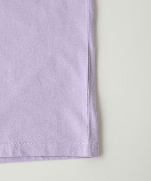 X-girl（エックスガール）の「FACE L/S TEE（Tシャツ/カットソー・レディース・ホワイト/ベージュ/チャコール/ライトパープル・S/XL/L/M）」の12枚目の写真