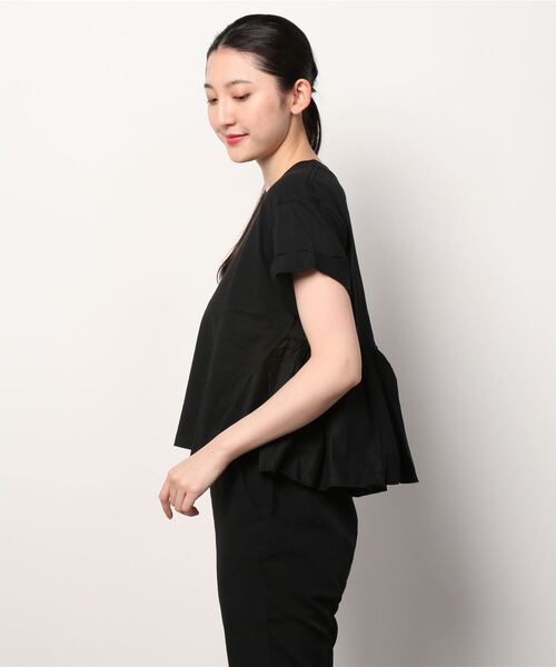 CLANE カットソー CLANE（クラネ）の「BACK FRILL T-SHIRT（Tシャツ/カットソー