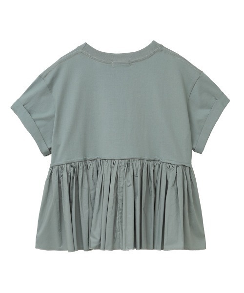 CLANE(クラネ)の「BACK FRILL T-SHIRT(Tシャツ/カットソー・レディース・ホワイト/ベージュ/ブルー/ブラック・1/2)」の11枚目の写真