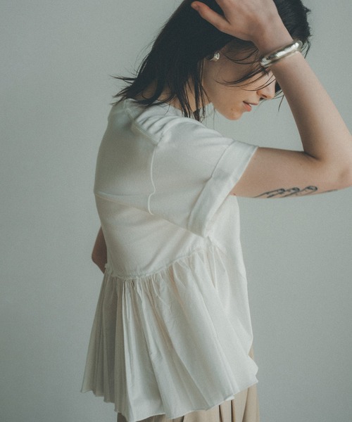 BACK FRILL T-SHIRT（Tシャツ/カットソー）｜CLANE（クラネ）の