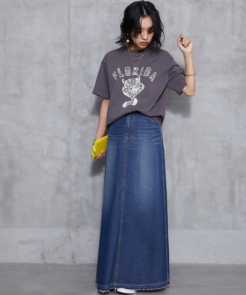 ✨美品✨22SS大きいサイズ 23区 DENIM フレア デニム スカート 48 楽天市場】ロング丈デニムスカート レディース デニムフレア