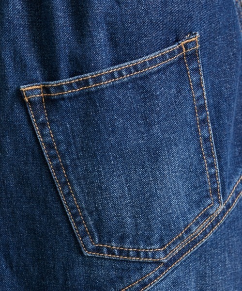 GEVS.（ジェイヴィス）の「バックフレアロングデニムスカート ＜大きいサイズ有＞GEVS.（デニムスカート・レディース・ブラック系/ブルー系・6L/5L/LL/3L/4L/L/M）」の7枚目の写真